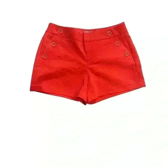 Elle Pants - Elle Size 4 red Sailor Shorts - Nautical Chic Summer Style